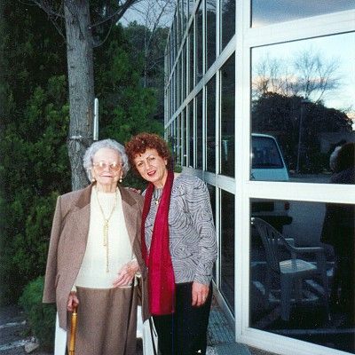 1997. J.C. con Concha Lagos en la Residencia Riosalud, Madrid